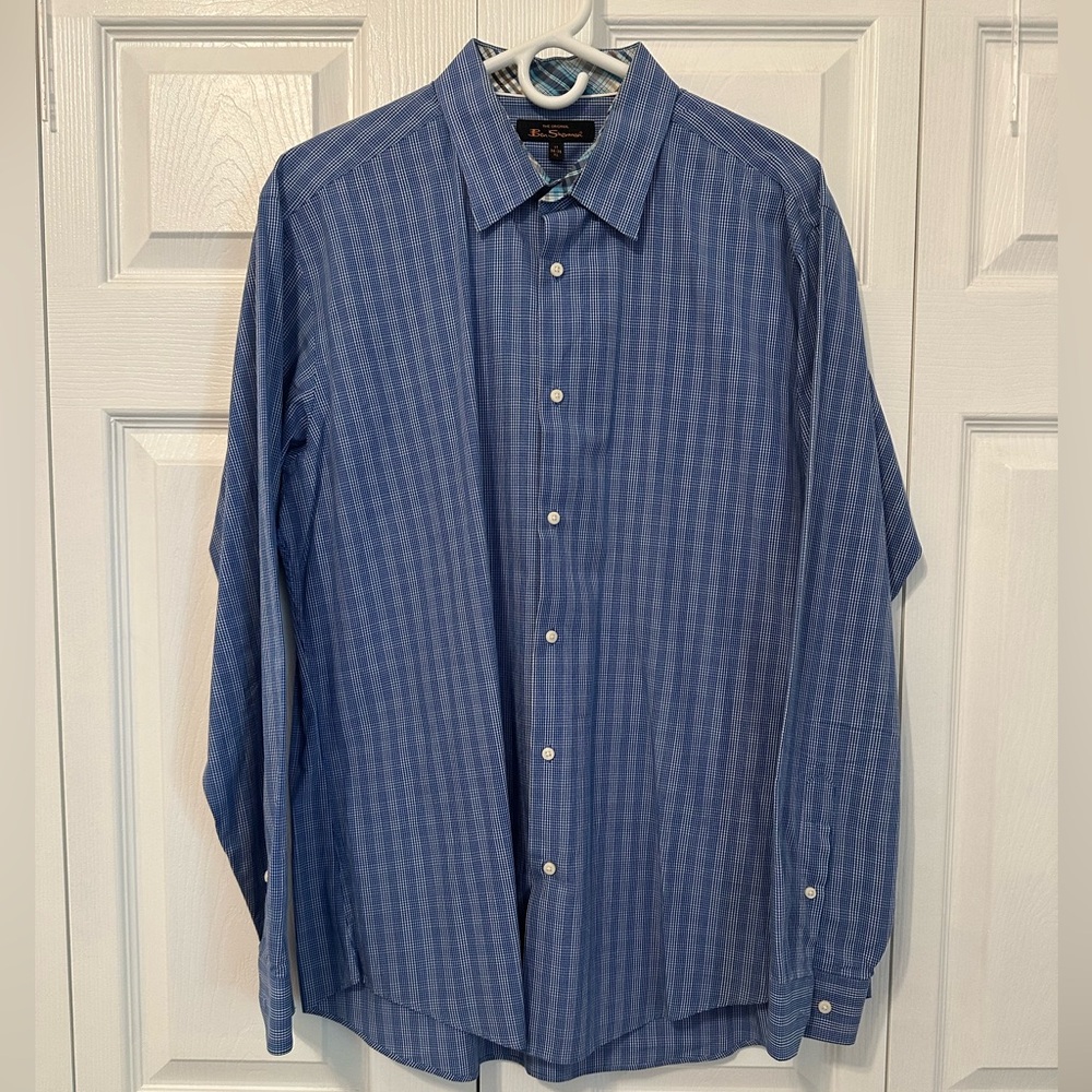 Ben Sherman Button Down Dress Shirt XL neck 17